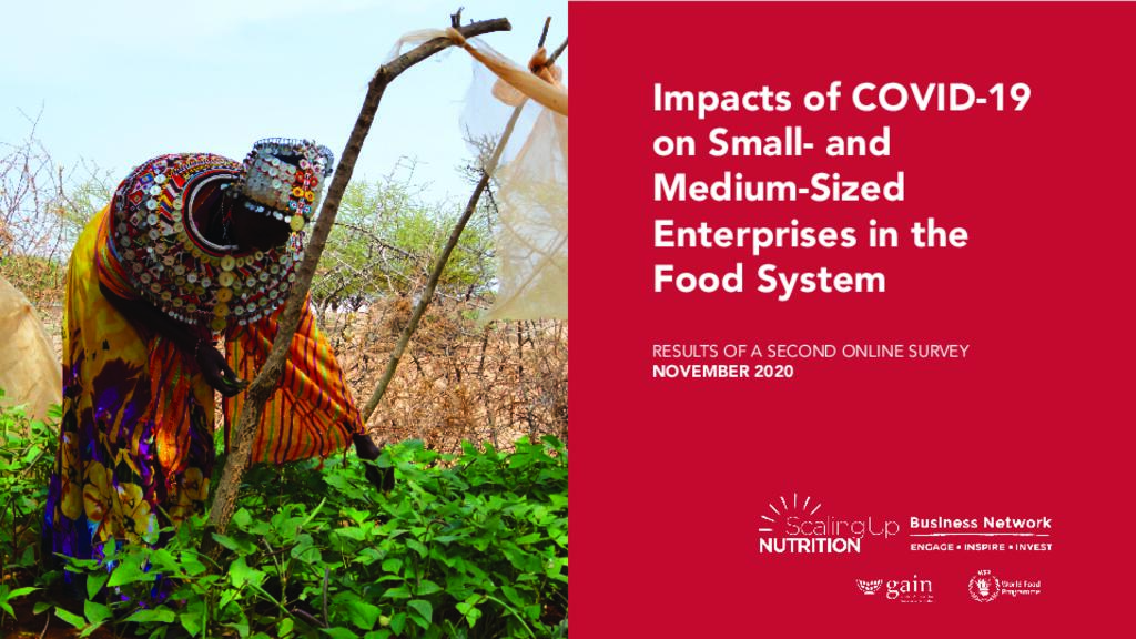 Impacts of COVID-19 on small- and medium-sized enterprises in the food system