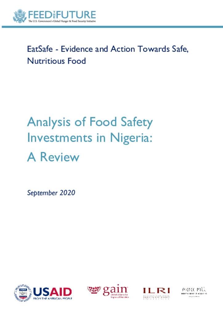 Analysis of Food Safety Investments in Nigeria - A Review
