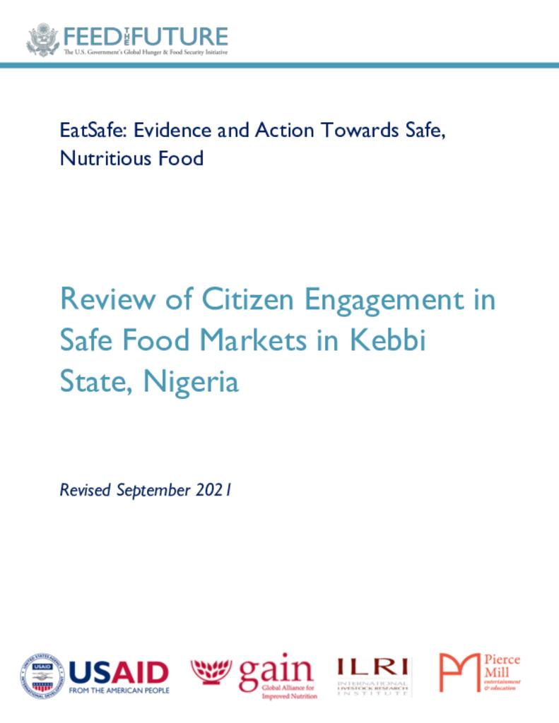 Citizen Engagement in Safe Food Markets in Kebbi State, Nigeria