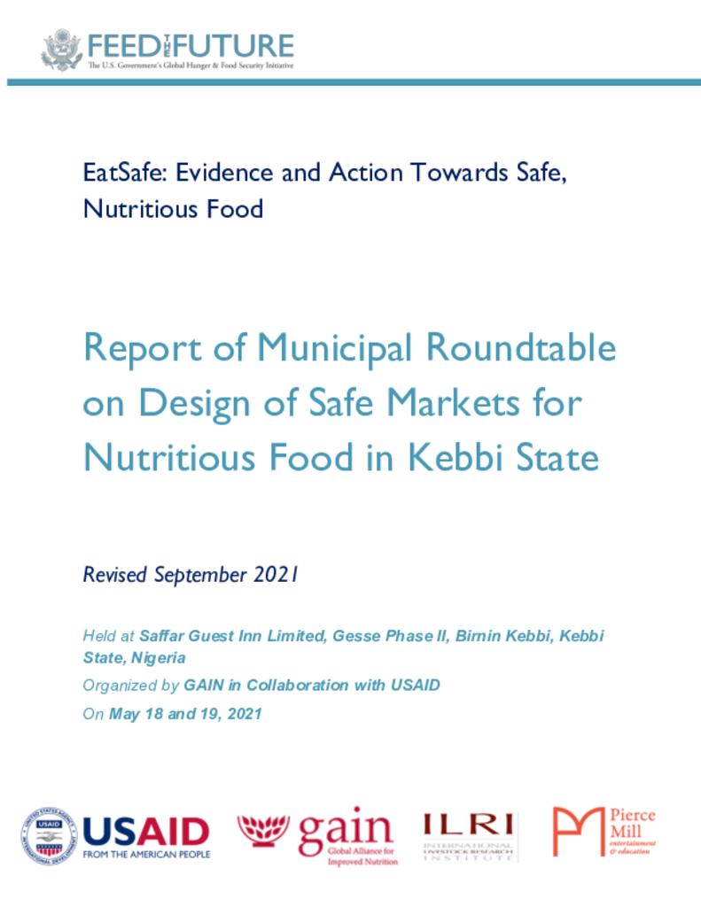 Kebbi State Municipal Roundtable: Design of Safe Markets for Nutritious Food