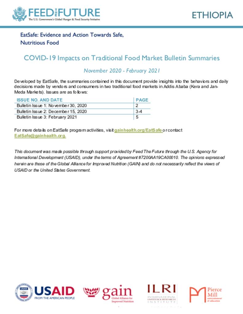 Ethiopia Bulletin Summaries