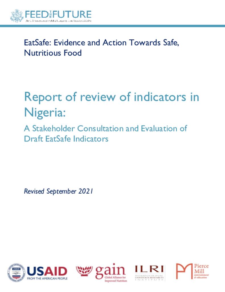 Stakeholder Consultation and Review of Draft EatSafe Indicators in Nigeria