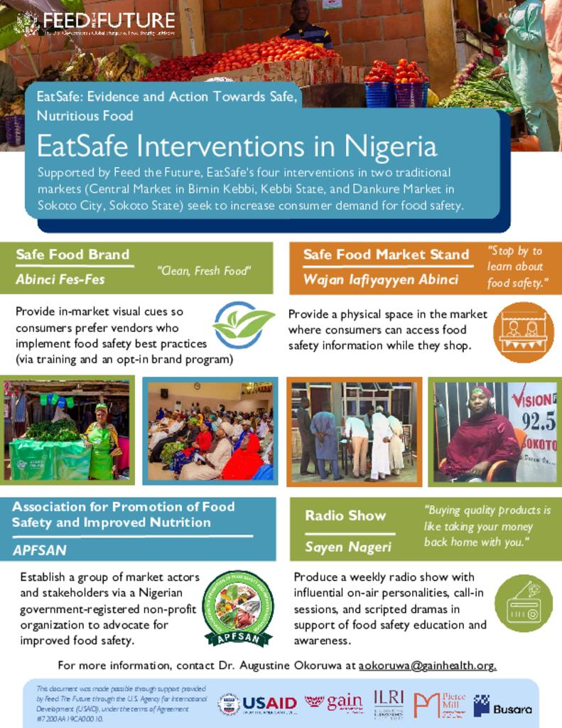 EatSafe Interventions in Nigeria