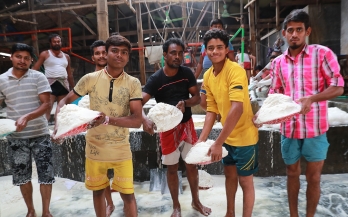 Salt mine workers Salt mine workers